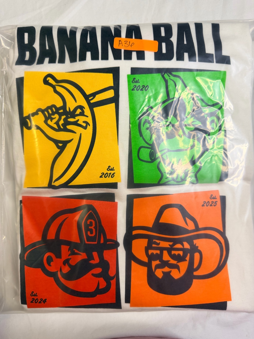 NWT Savanah Bananas 2025 Limited Edition White Shirt w/4 banana ball teams. 3XL - Picture 8 of 8